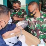 Dapatkan Dosis Ke Tiga, Puluhan Prajurit TNI Kodim Divaksin Booster